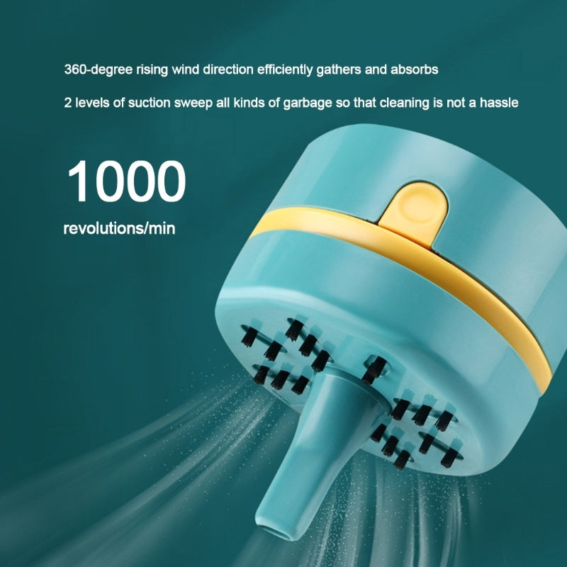 Portable Makeup Table Cleaner Cordless Suck Rubber Scraps